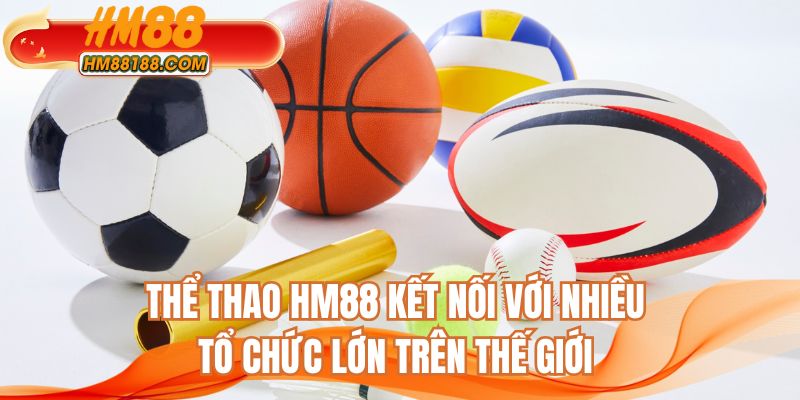 Thể thao HM88 kết nối với nhiều tổ chức lớn trên thế giới